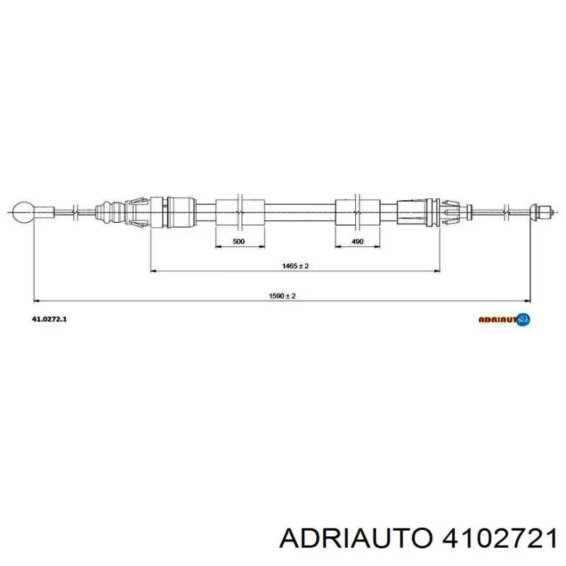 Cabo do freio de estacionamento traseiro direito Adriauto 4102721 preço, a partir de 13,83 USD