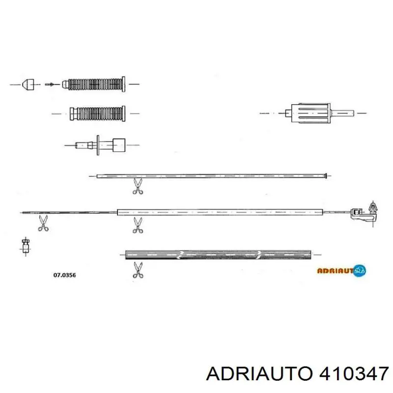Compre 410347 Adriauto Cabo/pedal de gás (de acelerador)