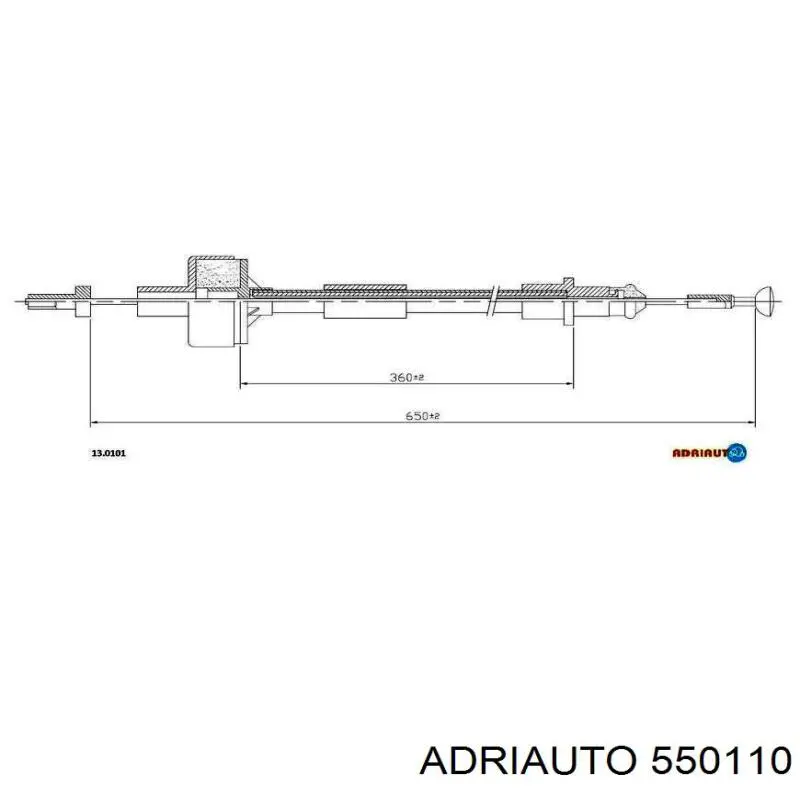550110 Adriauto Cabo de embraiagem
