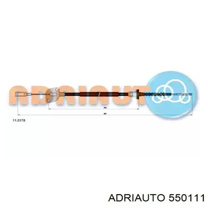 Cabo de embraiagem Adriauto 550111 preço, a partir de 11,35 USD