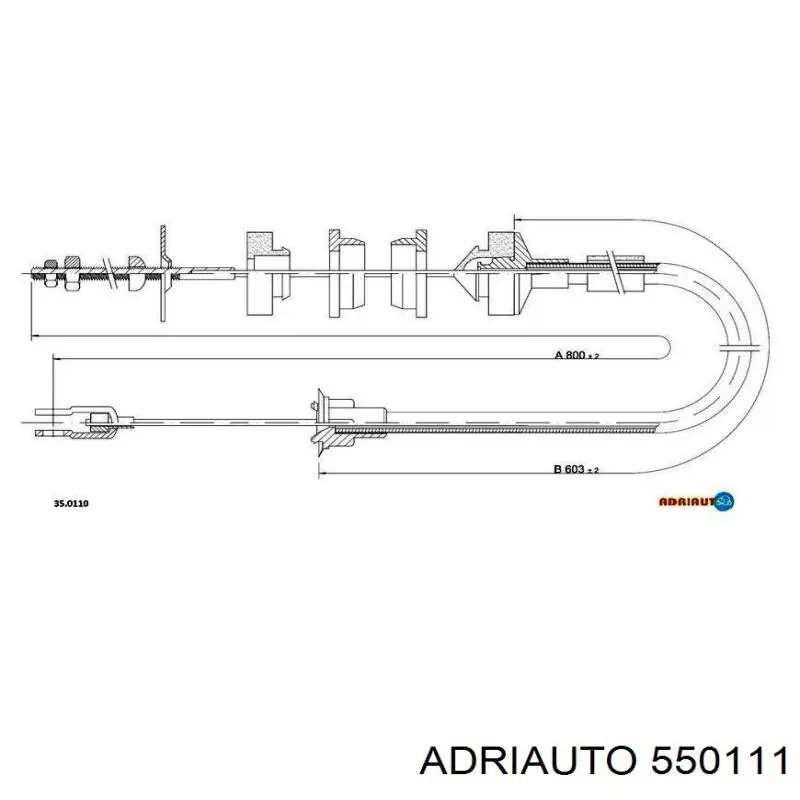 Compre 550111 Adriauto Cabo de embraiagem