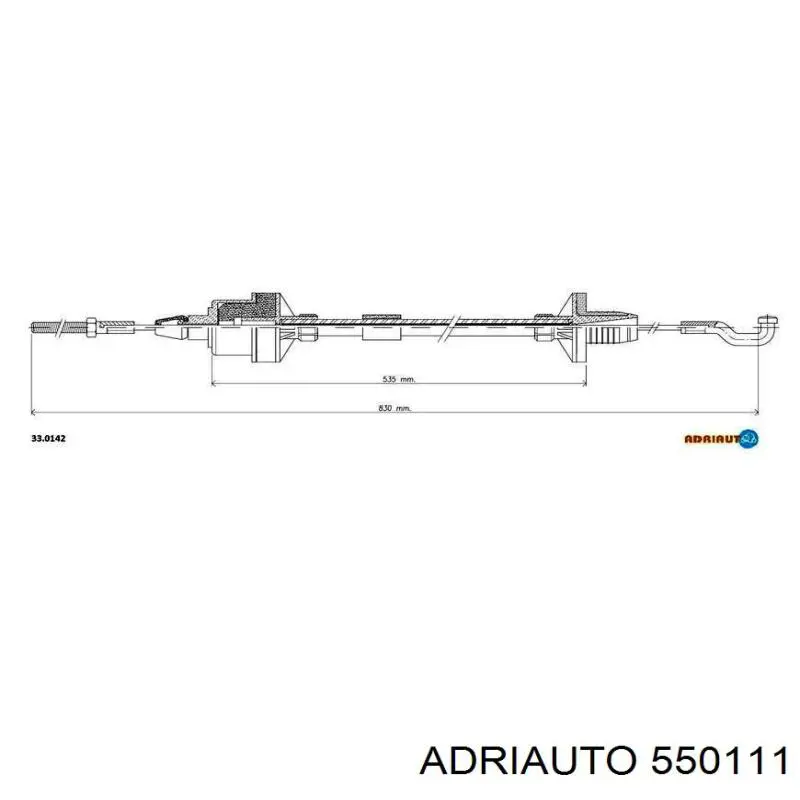 550111 Adriauto Cabo de embraiagem