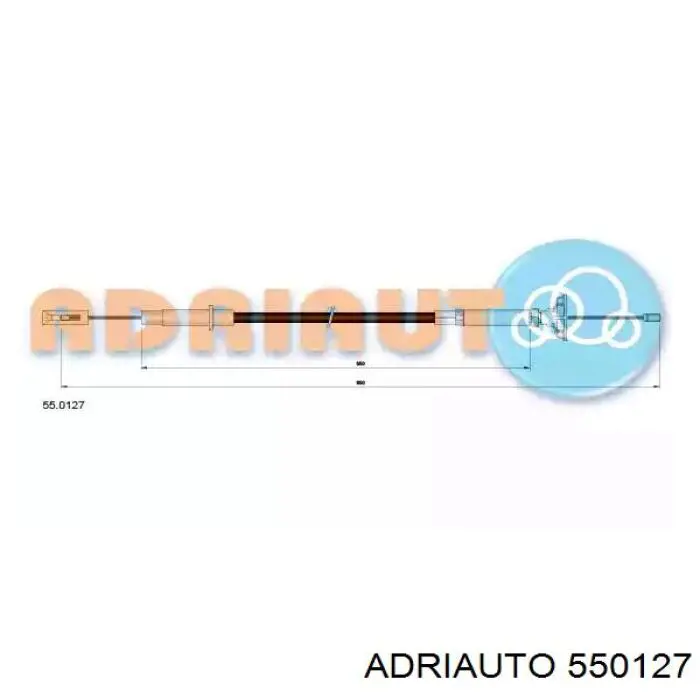 550127 Adriauto Cabo de embraiagem
