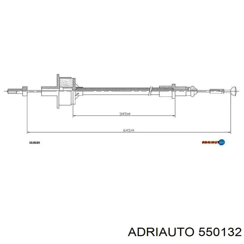 550132 Adriauto Cabo de embraiagem
