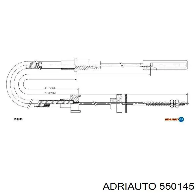 550145 Adriauto Cabo de embraiagem