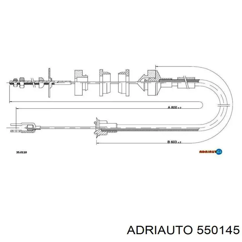Cabo de embraiagem Adriauto 550145 preço, a partir de 15,54 USD