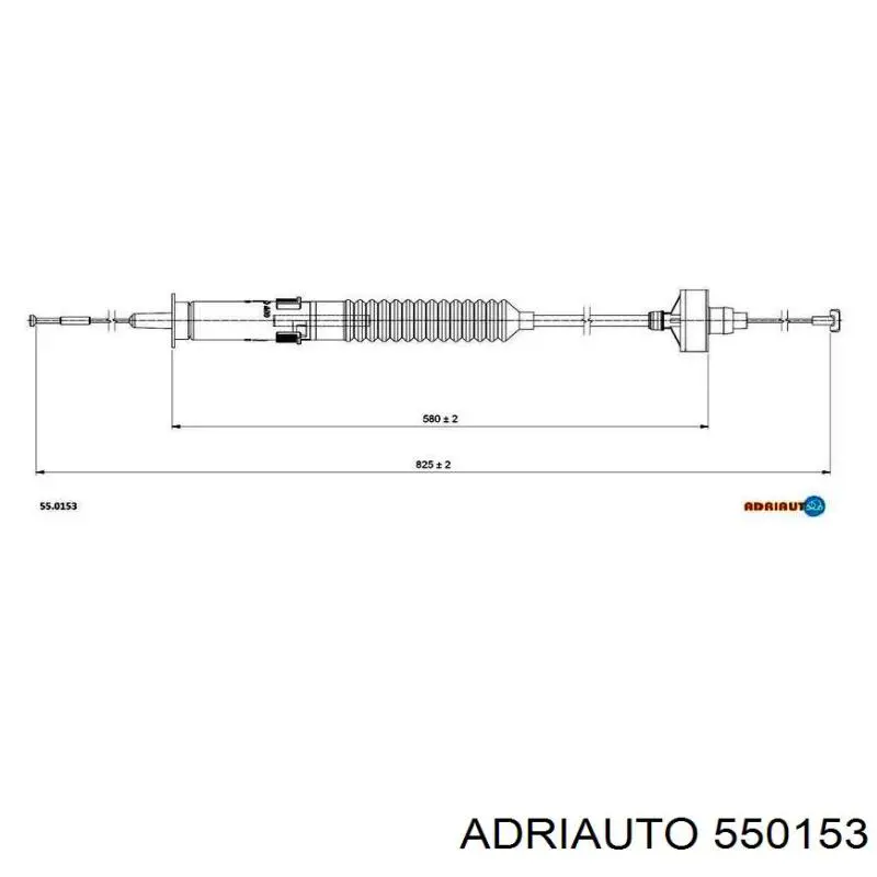 550153 Adriauto Cabo de embraiagem