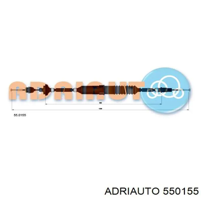 550155 Adriauto Cabo de embraiagem