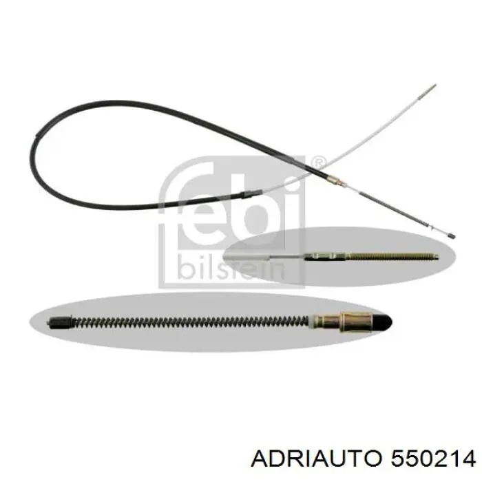 550214 Adriauto Cabo traseiro direito/esquerdo do freio de estacionamento