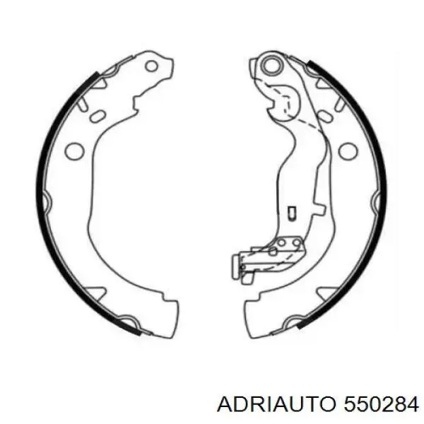 Compre 550284 Adriauto Cabo do freio de estacionamento traseiro esquerdo