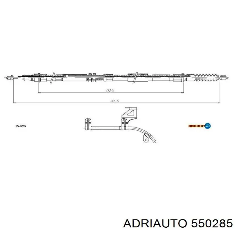 550285 Adriauto Cabo do freio de estacionamento traseiro direito