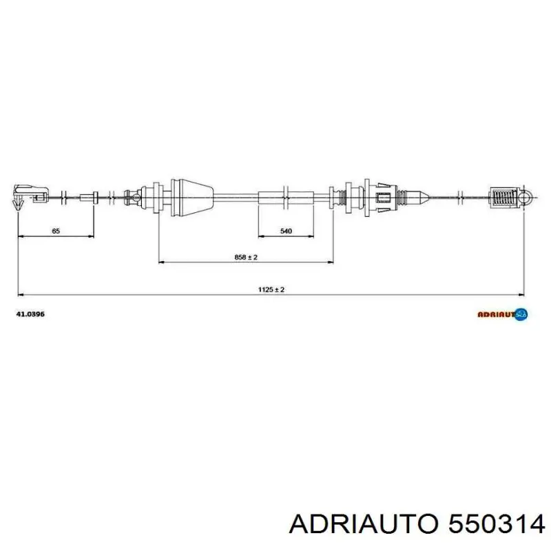 Compre 550314 Adriauto Cabo/pedal de gás (de acelerador)