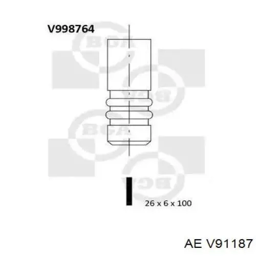 Válvula de admissão AE V91187 preço, a partir de 15,52 USD