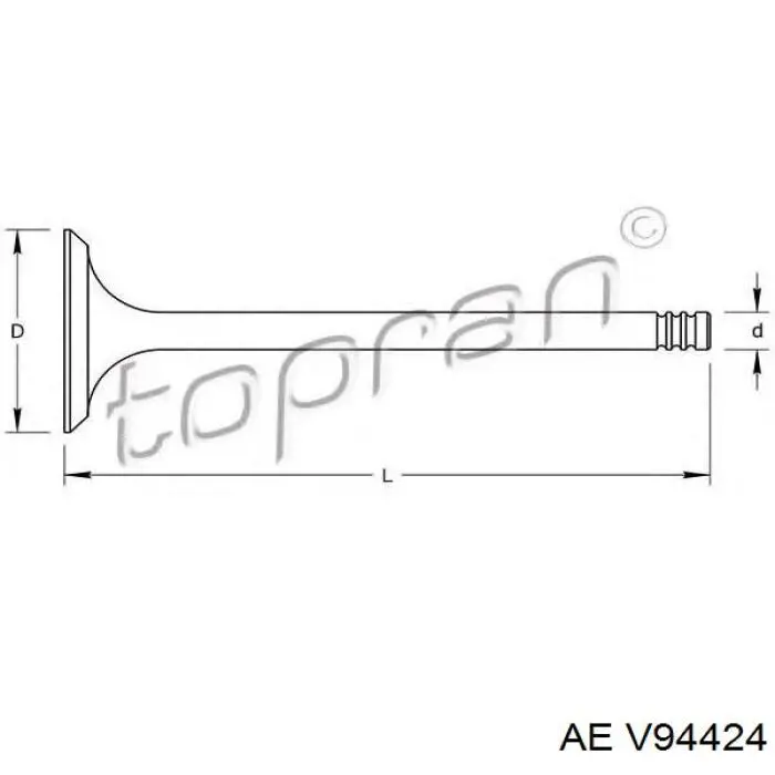 Compre V94424 AE Válvula de admissão
