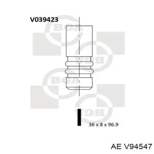 Válvula de admissão AE V94547 preço, a partir de 10,04 USD