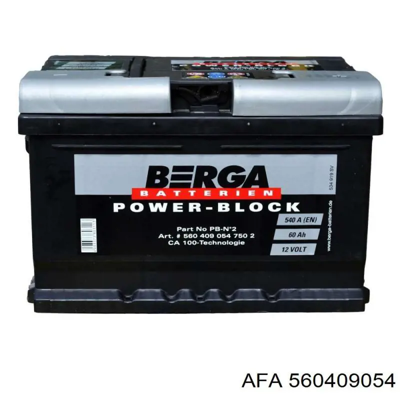 Bateria recarregável (PILHA) 560409054 AFA