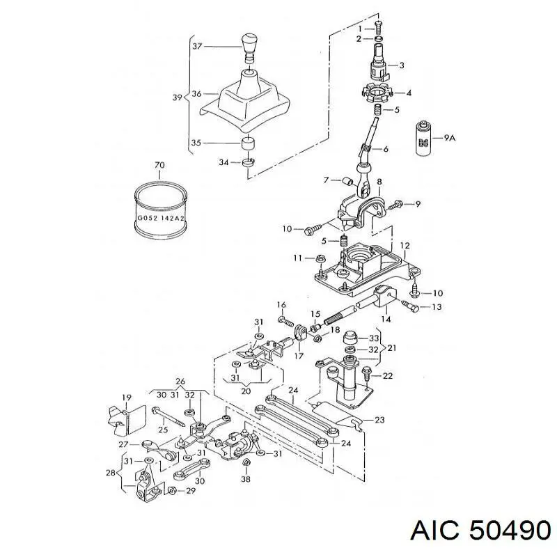 Compre 50490 AIC Barra de ligação da Caixa Automática de Mudança