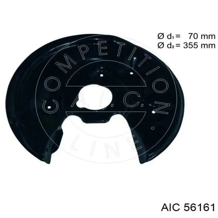 Compre 5189366AA Chrysler Proteção esquerda do freio de disco traseiro