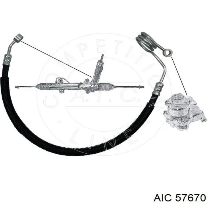 Mangueira da Direção hidrâulica assistida de pressão alta desde a bomba até a régua (do mecanismo) VAG 8D1422893E preço, a partir de 99,75 USD