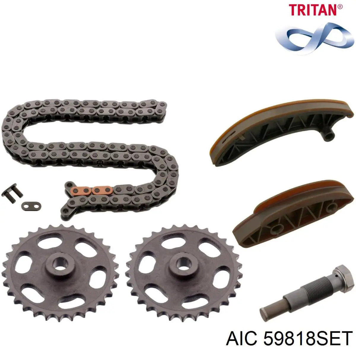 Cadeia do mecanismo de distribuição de gás, kit AIC 59818SET