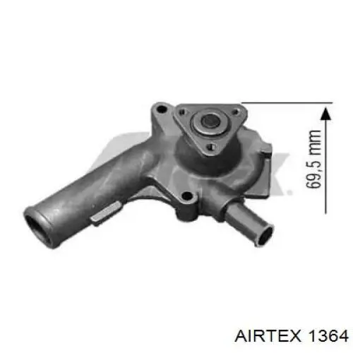 Bomba de água (bomba) de esfriamento Airtex 1364 preço, a partir de 53,73 USD