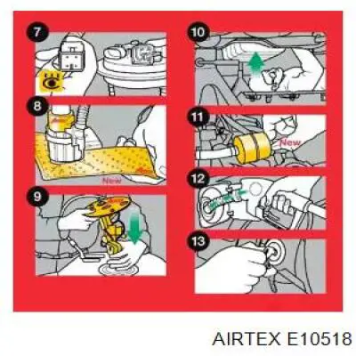 Elemento de turbina da bomba de combustível Airtex E10518 preço, a partir de 49,46 USD