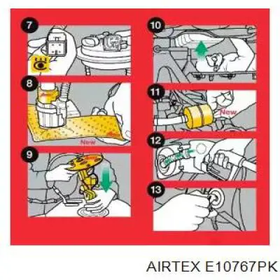 Compre E10767PK Airtex Módulo de bomba de combustível com sensor do nível de combustível
