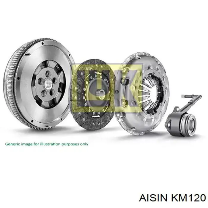 KM120 Aisin Kit de embraiagem (3 peças)