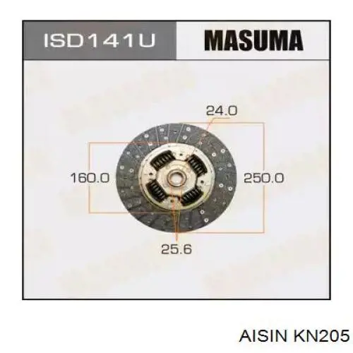 Kit de embraiagem (3 peças) Aisin KN205 preço, a partir de 303,27 USD