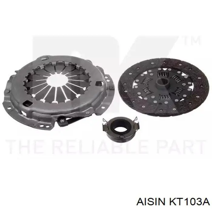 Compre KT103A Aisin Kit de embraiagem (3 peças)
