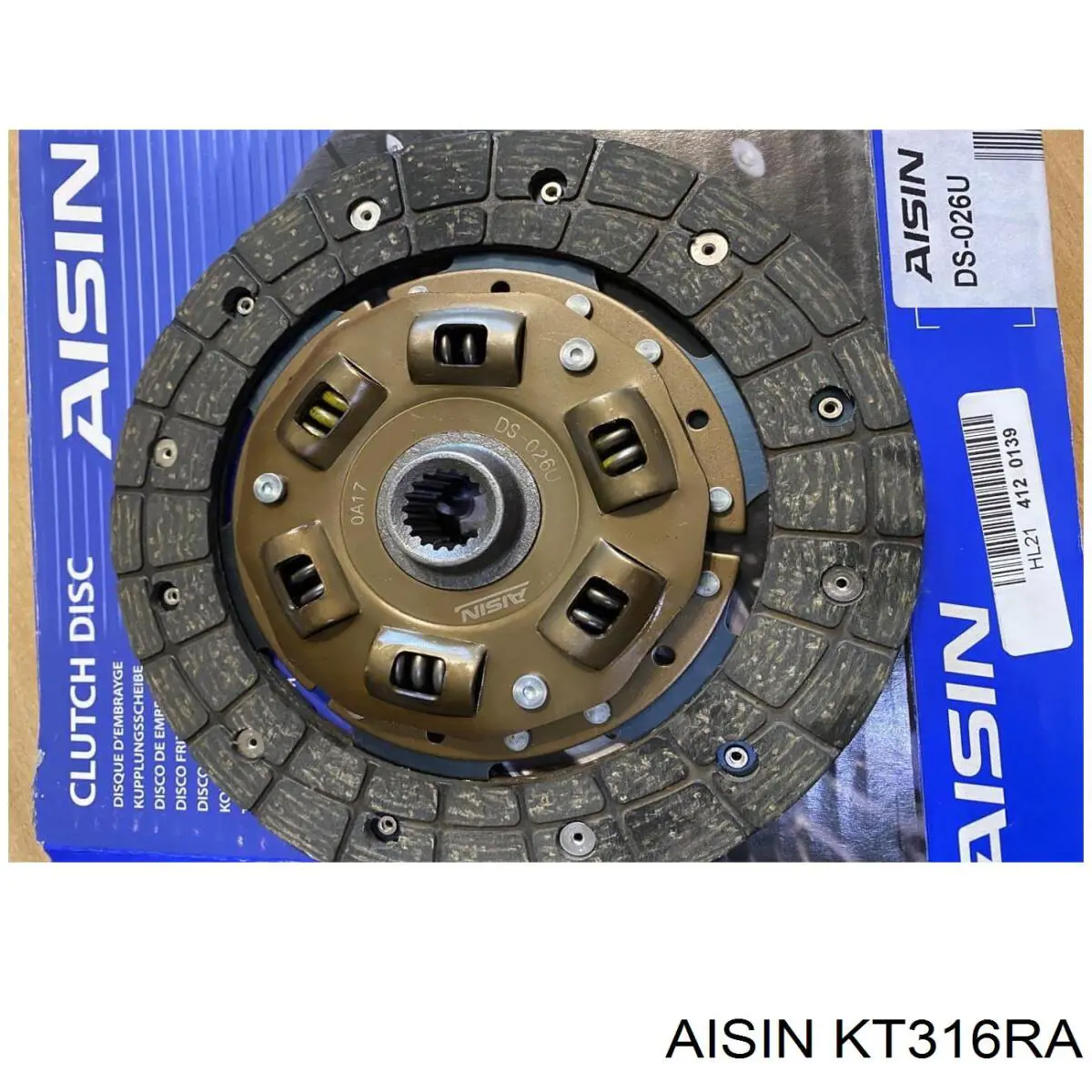 KT316RA Aisin Kit de embraiagem (3 peças)