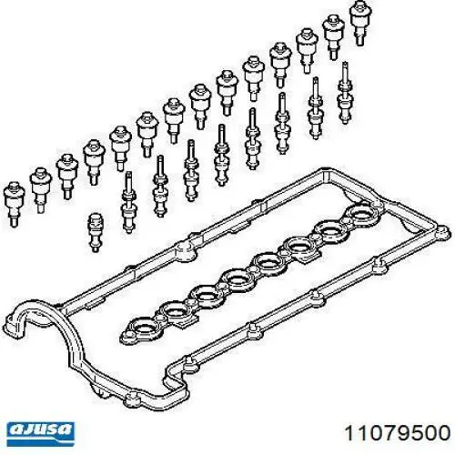 Compre 11079500 Ajusa Vedante de tampa de válvulas de motor