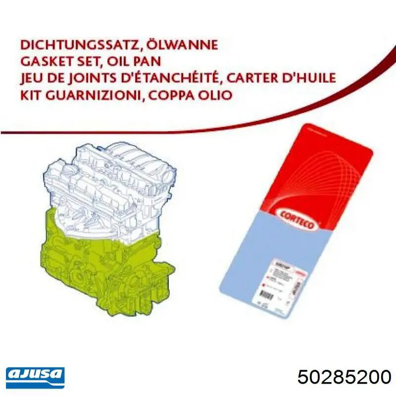 Compre 50285200 Ajusa Kit de vedantes de motor completo
