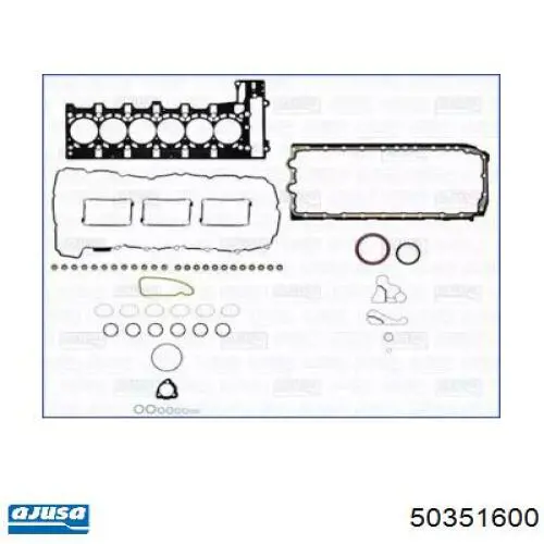 Kit de vedantes de motor completo para BMW 7  F01, F02, F03, F04