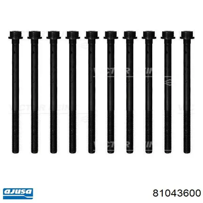 81043600 Ajusa Parafuso de cabeça de motor (CBC)