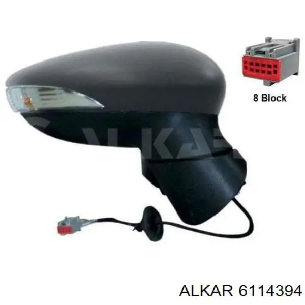 Espelho de retrovisão direito Alkar 6114394 preço, a partir de 52,71 USD
