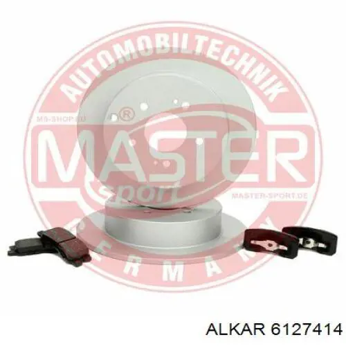 Espelho de retrovisão esquerdo 6127414 Alkar