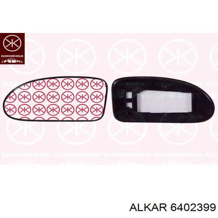Compre 6402399 Alkar Elemento espelhado do espelho de retrovisão direito
