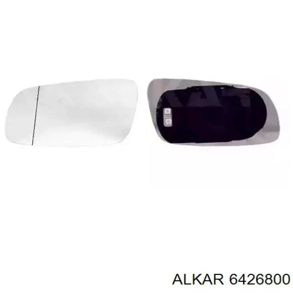 6426800 Alkar Elemento espelhado do espelho de retrovisão direito