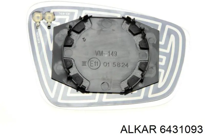 Elemento espelhado do espelho de retrovisão esquerdo Alkar 6431093 preço, a partir de 18,14 USD