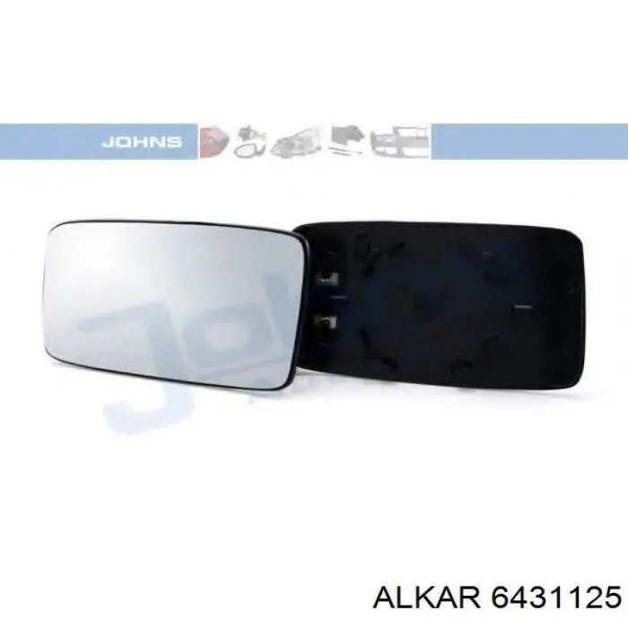 Compre 6431125 Alkar Elemento espelhado do espelho de retrovisão esquerdo