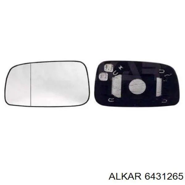Elemento espelhado do espelho de retrovisão esquerdo Alkar 6431265 preço, a partir de 22,10 USD