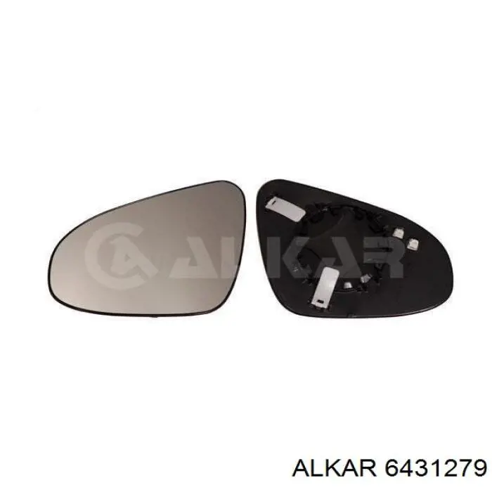 6431279 Alkar Elemento espelhado do espelho de retrovisão esquerdo