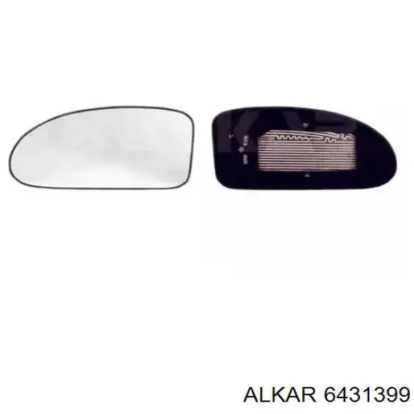 Elemento espelhado do espelho de retrovisão esquerdo Alkar 6431399 preço, a partir de 12,28 USD
