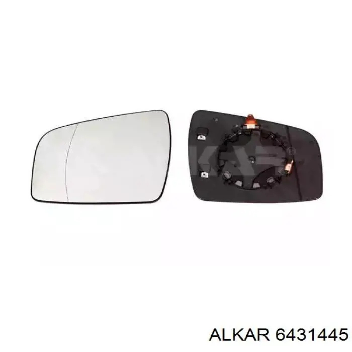 6431445 Alkar Elemento espelhado do espelho de retrovisão esquerdo
