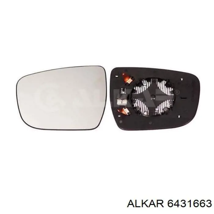 6431663 Alkar Elemento espelhado do espelho de retrovisão esquerdo