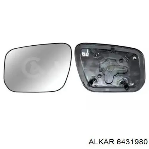 6431980 Alkar Elemento espelhado do espelho de retrovisão esquerdo