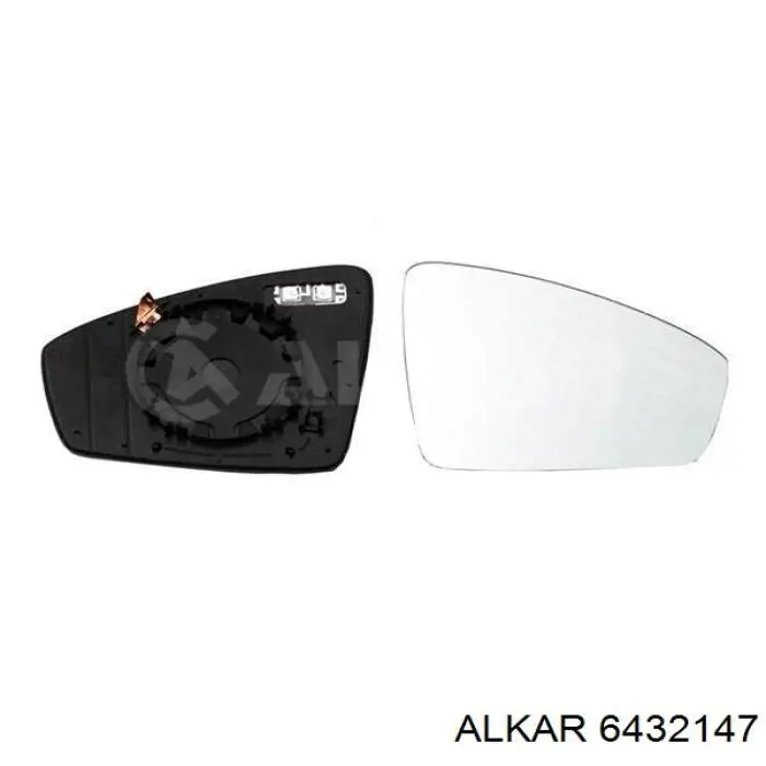 Elemento espelhado do espelho de retrovisão direito VAG 5NA857522 preço, a partir de 25,04 USD