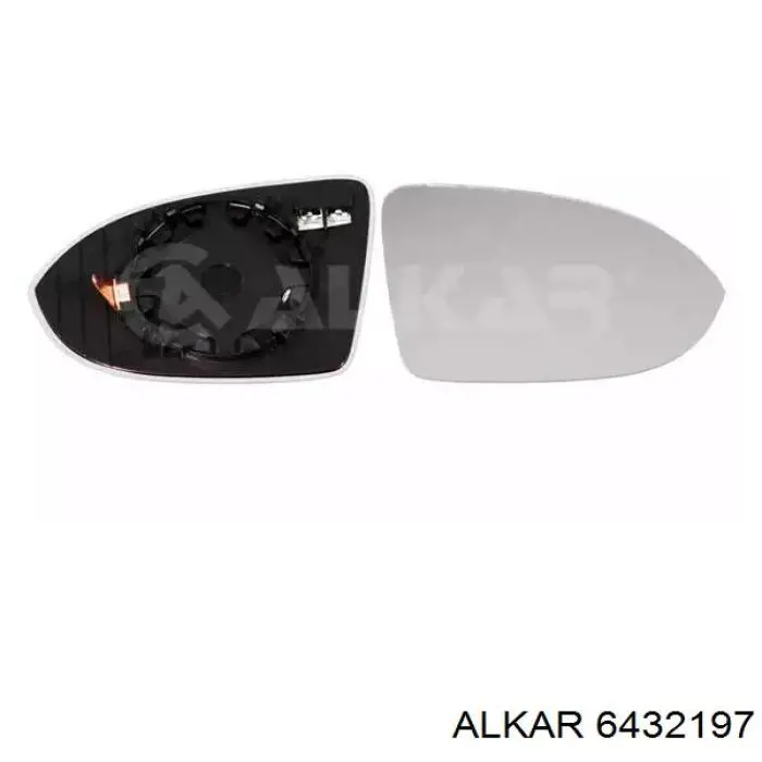 6432197 Alkar Elemento espelhado do espelho de retrovisão direito