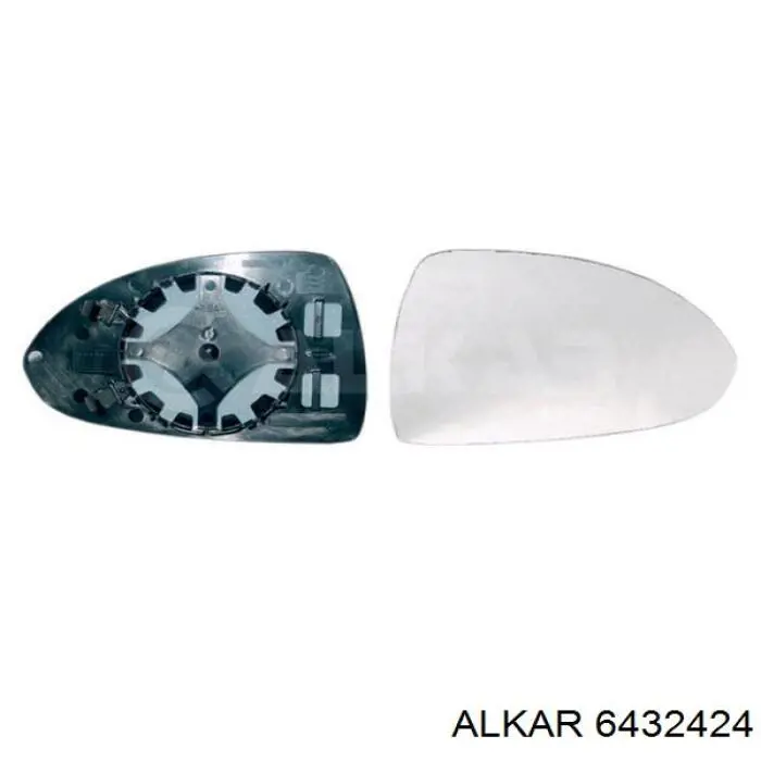 Elemento espelhado do espelho de retrovisão direito Alkar 6432424 preço, a partir de 12,77 USD